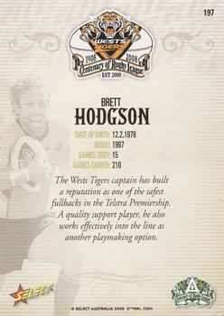 2008 NRL Centenary #197 Brett Hodgson Back